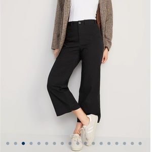 Old Navy High-Waisted Cropped Wide-Leg Chino Pants